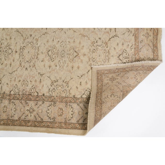 Turkish Vintage Hanknotted Floor Turkish Rug For Sale - Image 3 of 9
