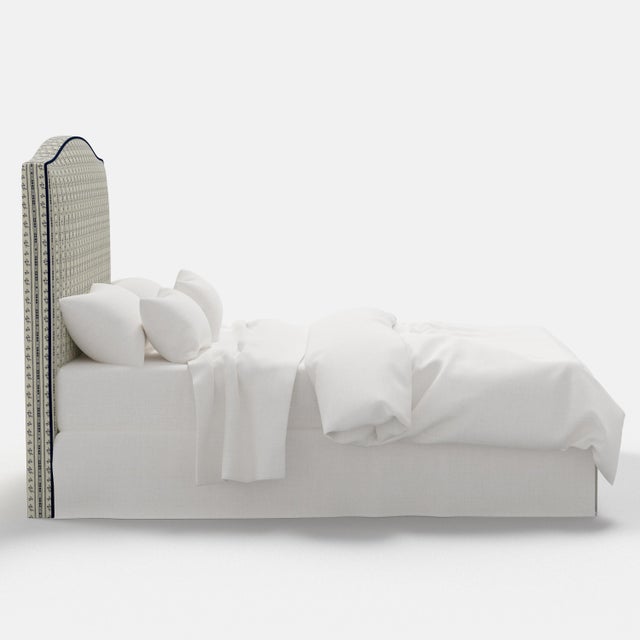 Not Yet Made - Made To Order Stoffer Home x Cloth & Company Elsie Headboard in Botanical Stripe Navy with Navy Welt, Twin For Sale - Image 5 of 9