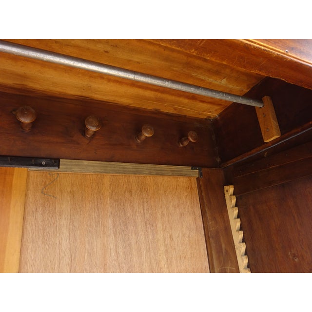 Large Parisian Oak Wardrobe For Sale - Image 18 of 18