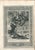 Black and white etching on wire rod paper, representing the Bellerophon fighting the Chimoera. Beautiful plate with fresh...