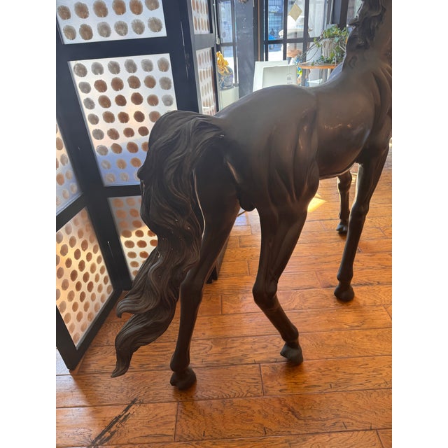 Early 21st Century Monumental Bronze Horse Sculpture For Sale - Image 5 of 13