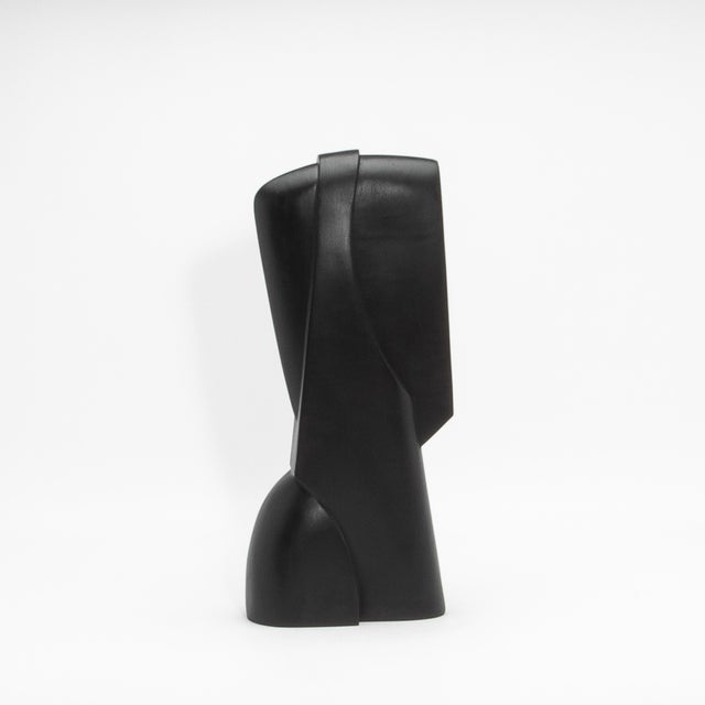 2020s Modern Abstract Sculpture in Black Oak by Patrick Coard Paris For Sale - Image 5 of 9