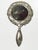 Silver Hand Mirror - 19th Century. 136 grams. Height: 9.85 in (25 cm)Width: 5.52 in (14 cm)Depth: 0.4 in (1 cm). This...