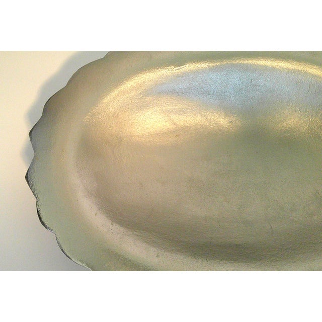 Vintage Style Silver Metal Tortoise Shell Wall Hanging Sculpture For Sale - Image 10 of 12