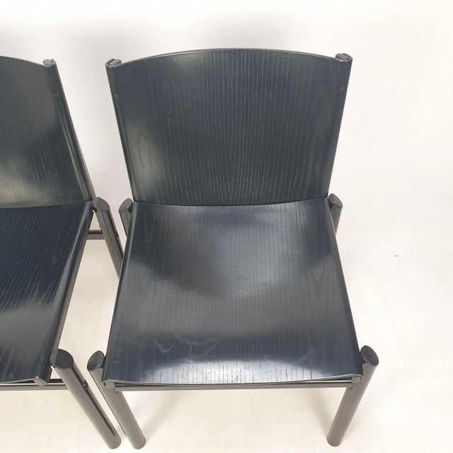 Set of Dining Chairs attributed to Afra & Tobia Scarpa, Italy, 1970s For Sale - Image 9 of 13