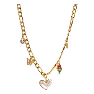 Love in Bloom Charm Necklace For Sale