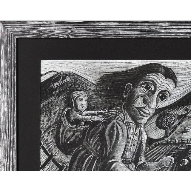 1990s Julian Ruddock, First Day at School, Pastel Artwork, 1980s For Sale - Image 5 of 18