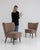 Here is a pair of slipper chairs, its mauve/dusty rose upholstery, tapered legs the first thing to catch the eye....