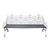 Mid 20th Century Cast Aluminum Four-Seat Garden Bench For Sale