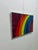 Otto Piene Rare Otto Piene "Rainbow" Serigraph on Canvas, Signed For Sale - Image 4 of 13