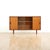 Slim Mid Century Teak China Display Cabinet Sideboard For Sale In Los Angeles - Image 6 of 8