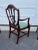 Early 20th Century Antique Mahogany Carved Shield Back Armchair For Sale - Image 5 of 10
