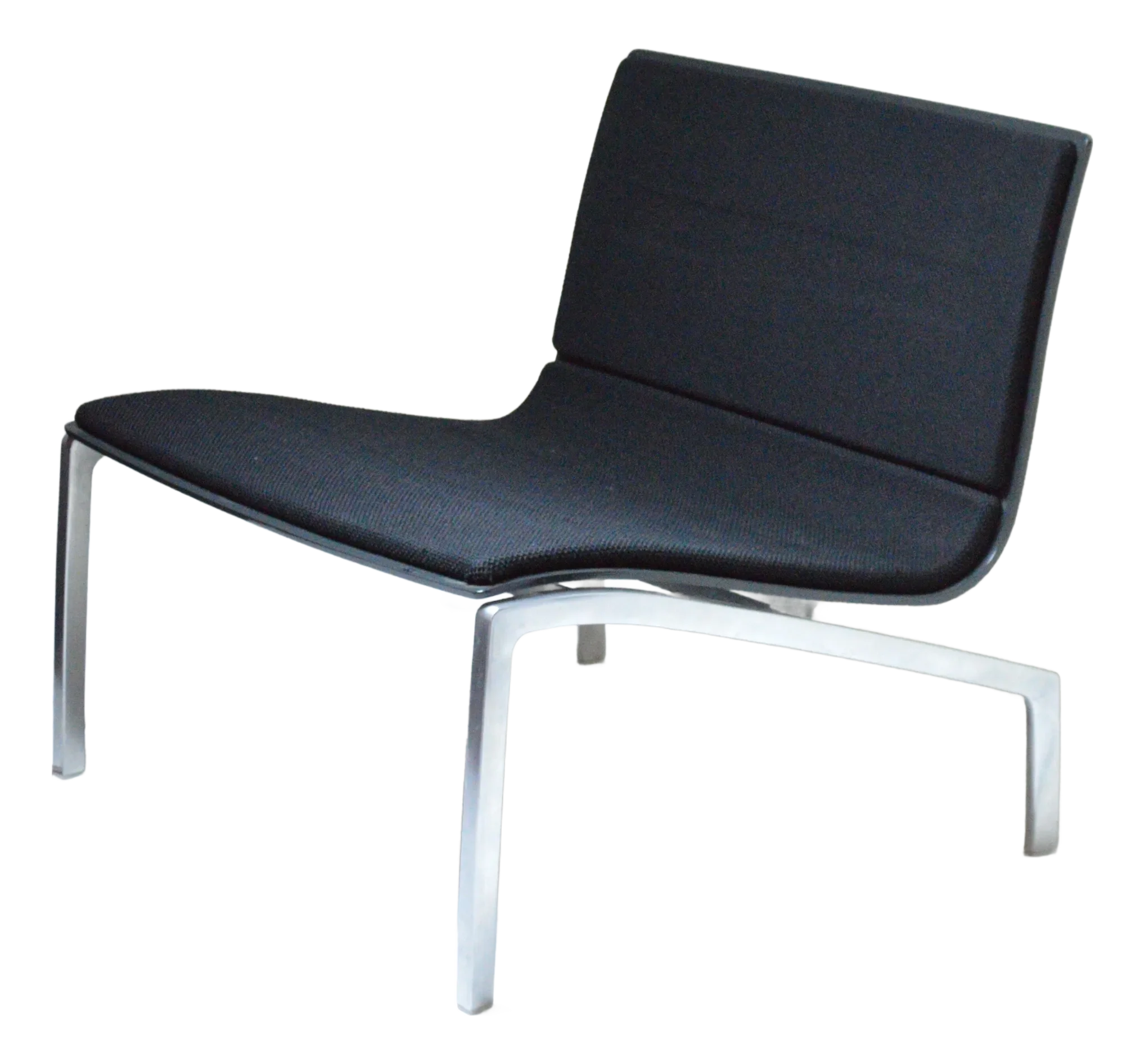 Piero Lissoni Fritz Hansen Pl200 Gray Lacquer Black Wool Lounge