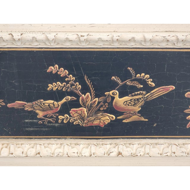 White Hand Painted Chinoiserie Chest of Drawers Dresser by Lewis Mittman For Sale In New York - Image 6 of 12