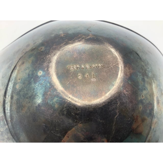 Vintage Mid 20th Century Reed & Barton Silver Plated and Enamel Bowl For Sale - Image 11 of 13