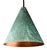 Verdigris Hans-Agne Jakobsson Verdigris Patinated 'Tratten' Outdoor Pendant For Sale - Image 8 of 12