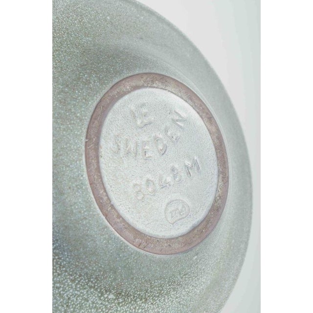 Vintage Stoneware Bowl with Orange Glazed Centre by Mari Simmulson for Upsala-Ekeby, 1960s For Sale - Image 4 of 5