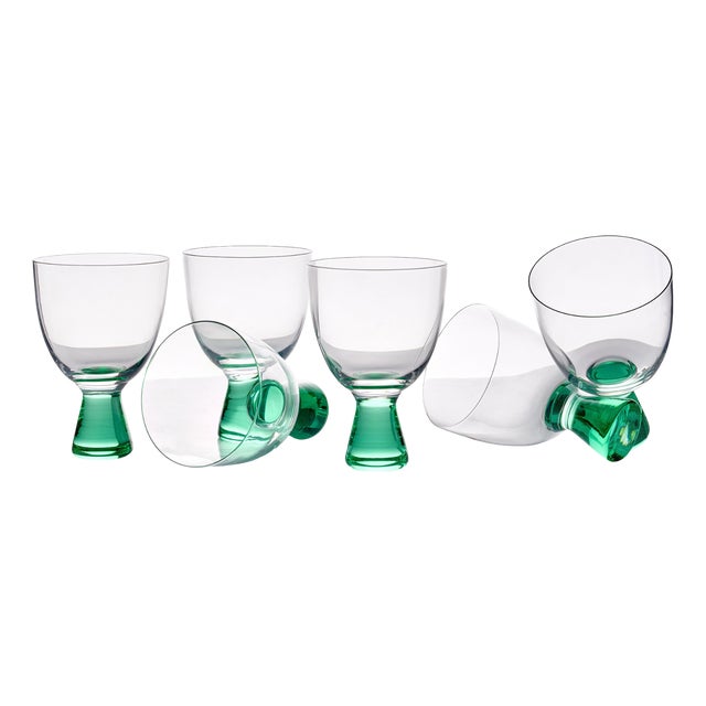 Glasses by Carlo Moretti for Ribes Studio, Set of 6 For Sale
