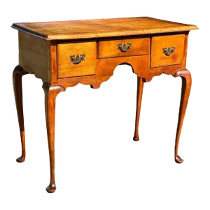 18th Century New England Queen Anne Cherry Lowboy