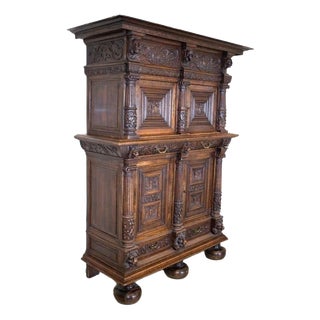 19th Century Neo-Renaissance Carved Sideboard For Sale