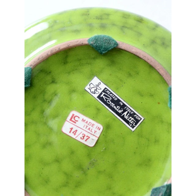 Mid Century Rosenthal Netter Ceramic Ashtray For Sale - Image 10 of 12