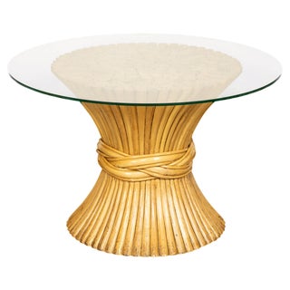 20th Century Sheaf of Wheat Coffee Table by McGuire, 1970s For Sale