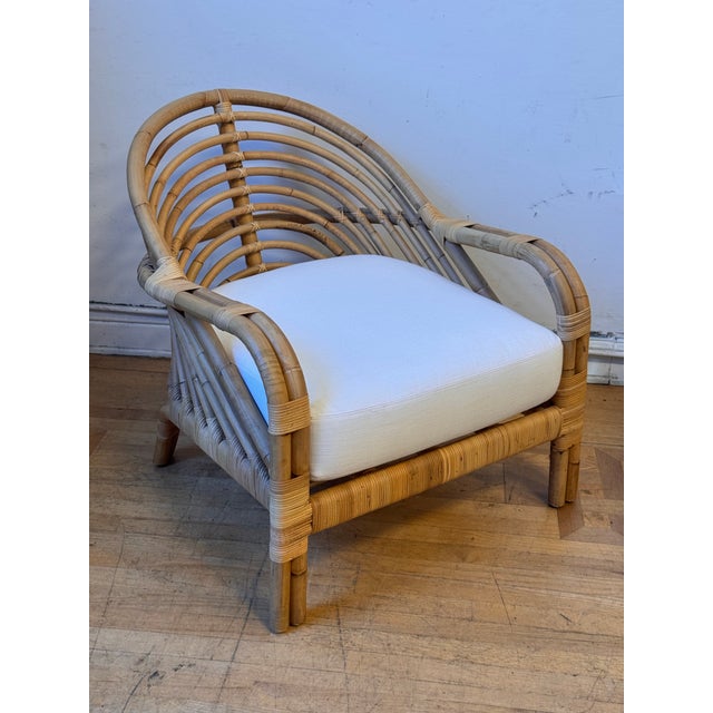 Design Plus Gallery presents the Edgewater Lounge Chair from Serena & Lily. The chair is handcrafted with rattan and...