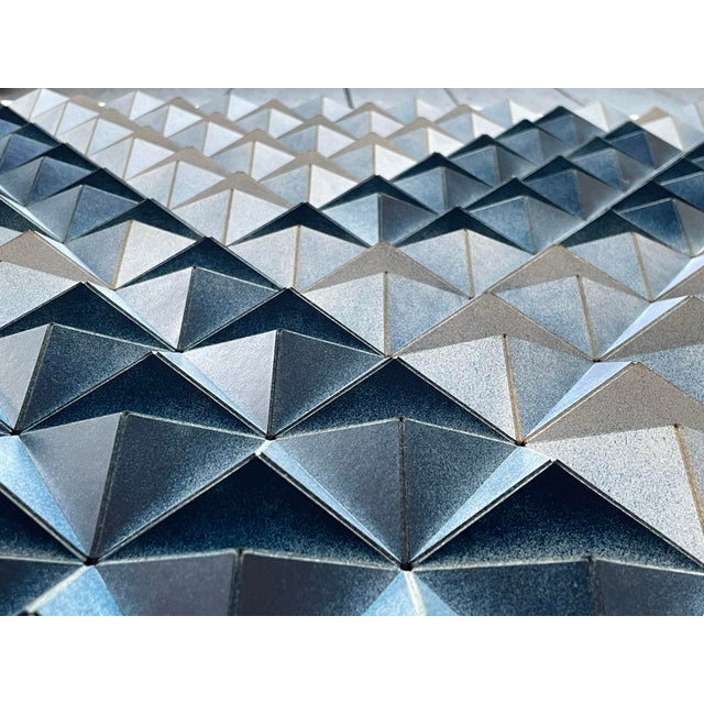 Early 21st Century Sebastian Welzel, Gis-7 Topographie Blue Phtalo, Cardboard, Limited Edition 3 of 20 For Sale - Image 5 of 6