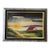 j.p. Signed Rural Landscape Oil Painting on Canvas Vintage Mid-Century Modern 1970s For Sale