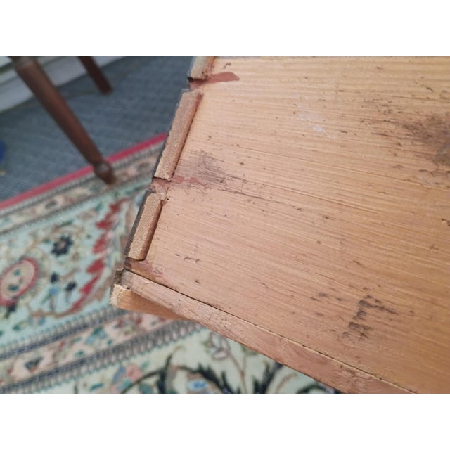 Chippendale Early 19th Century Federal/Chippendale Influenced Slant Top Desk Mahogany Trimmed For Sale - Image 3 of 16