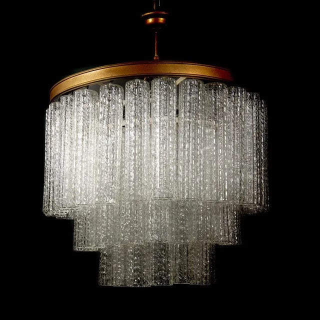 Mid-Century Italian Murano Chandelier from Venini, 1960s For Sale - Image 3 of 9