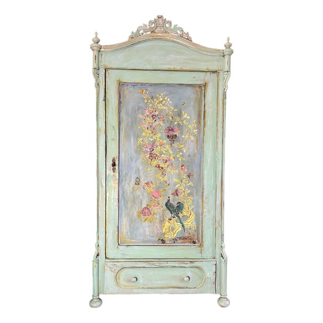 Antique Chinoiserie Armoire, 1920s For Sale