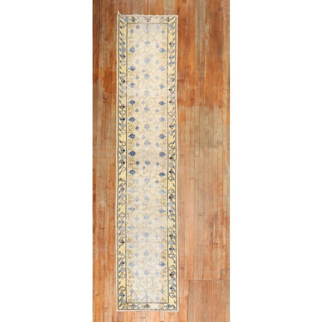 Beige Antique Khotan Runner For Sale - Image 8 of 17