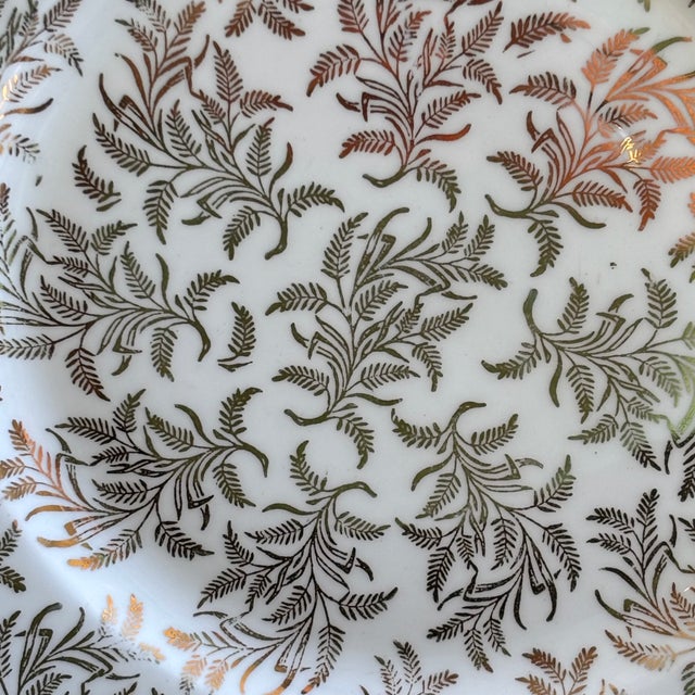 Vintage English Bone China Decorative Dessert Plate For Sale - Image 9 of 14
