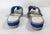 Blue 19th Century Pair of Turkish Khussa Mojari Slipper Shoes in Blue Velvet For Sale - Image 8 of 10