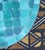 16" Emerald Aqua Moroccan Mosaic Table For Sale In Orlando - Image 6 of 7