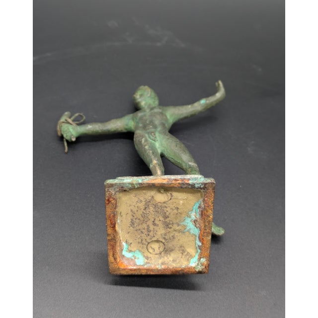 Grand Tour Era Bronze Statuette: "Dancing Satyr" (C. 1660s-1840s) For Sale - Image 9 of 9