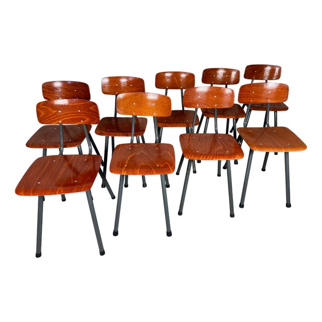 Vintage Pagholz Chairs, Set of 9 For Sale