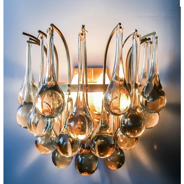 Tear Drop Wall Lamps by Christoph Palme for Palwa, 1970s, Set of 2 For Sale - Image 10 of 12