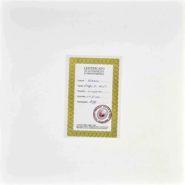 Landscape is a lithograph attributed to Nicholas Verrall in the Late 20th Century. Hand-signed. Numbered, Edition, 7/99....