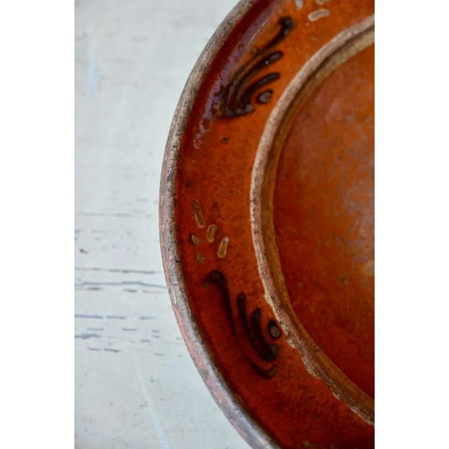 1930s Large Bohemian Dish in Glazed Clay from Soufflenheim, 1930s For Sale - Image 5 of 7