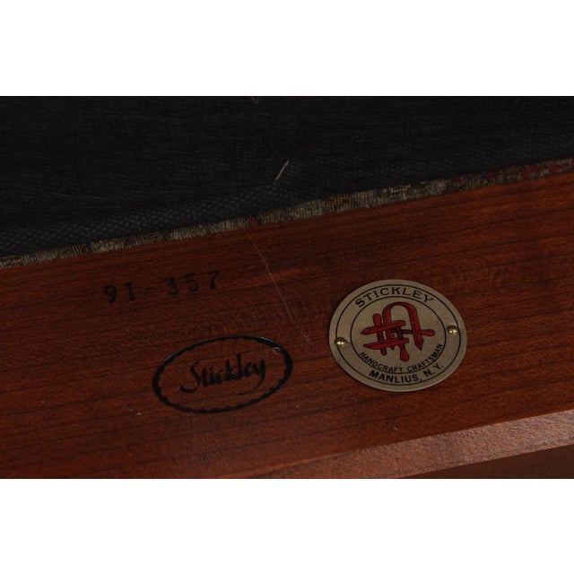 Stickley Harvey Ellis Cherry Mission Style Settee For Sale - Image 16 of 18