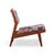 Brown Jens Risom Style Mid Century Lounge Chair For Sale - Image 8 of 9