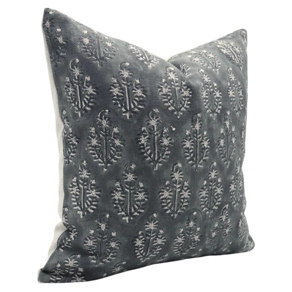 Elevate your décor with this handcrafted Fabdivine pillow cover, made from premium thick linen. Showcasing the Neelgagan...