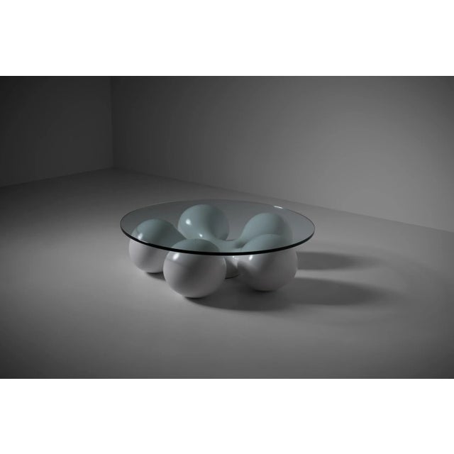 Space age coffee table 'Worldflower' by Huub & Adelheid Kortekaas, the Netherlands 1970. Beautiful sculptural shape made...