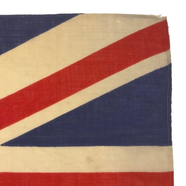 Mid 20th Century Vintage Wool Union Jack Flag For Sale - Image 5 of 5