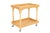 Brown Bamboo Two Tier Bar Cart For Sale - Image 8 of 8