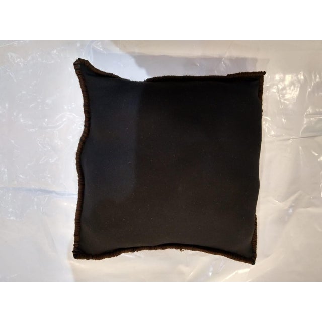 Pillow made with genuine hand made antique Persian Sarouk rug fragment- Poly fill with fabric backing , sewn closure.