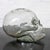 Figurative Clear glass sculptural skull vase For Sale - Image 3 of 6