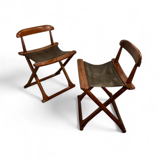 Starbay Bermudes Folding Rosewood Yacht Chairs, 1990, Set of 2 For Sale - Image 10 of 10